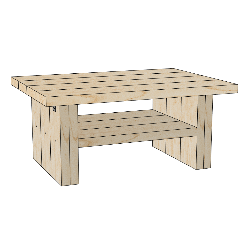 Rustic Coffee Table (Oppskrift)