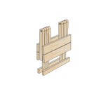 Classic Foldable Table klappbord sammenslått