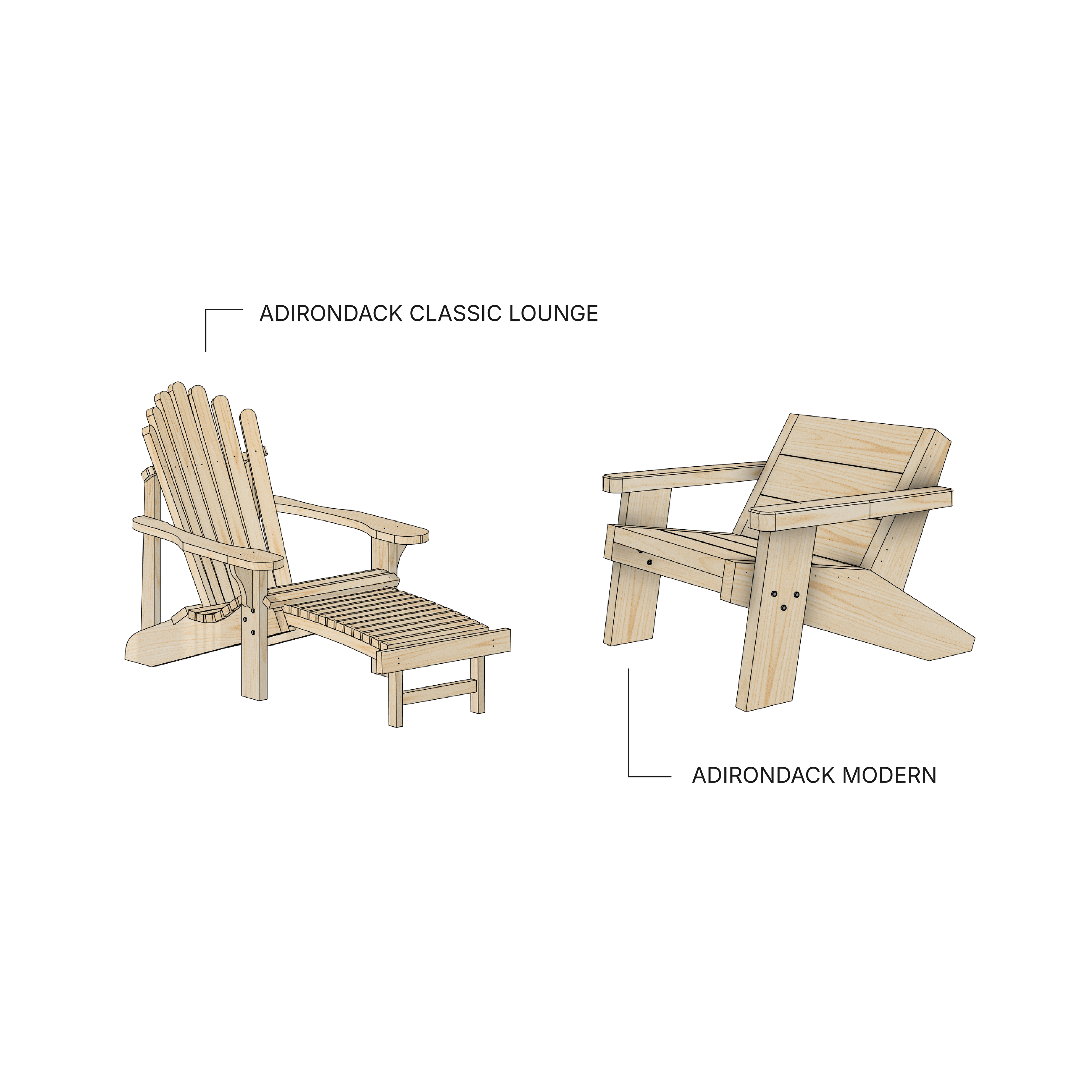 Adirondack-stolpakke